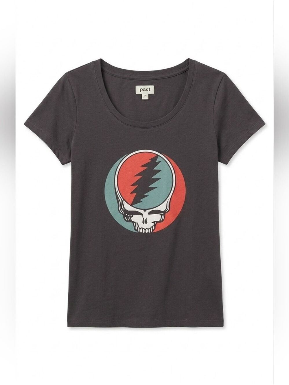 Pact Grateful Dead Usual Suspects Organic Cotton Fair Trade T-Shirt, XS